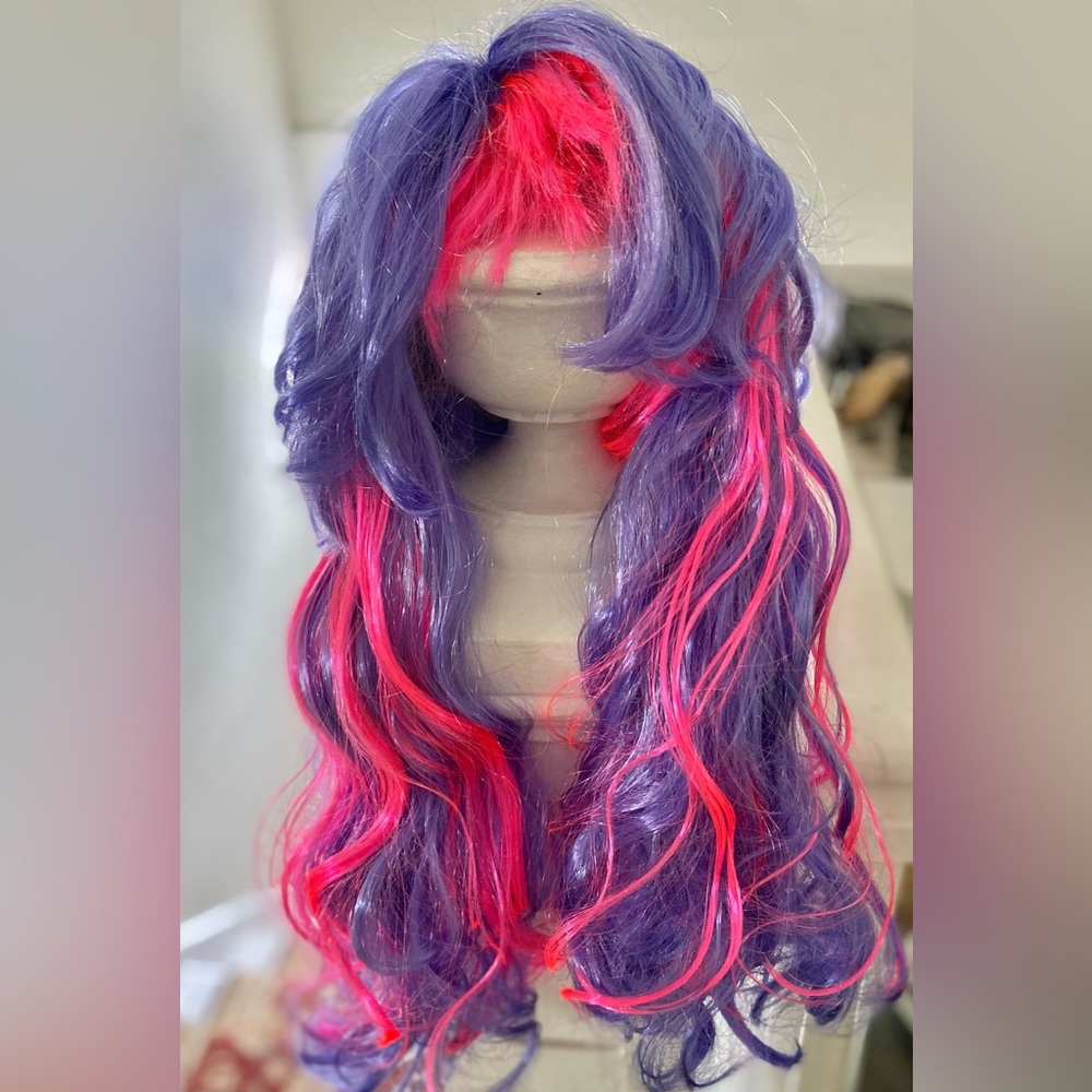 Long Pink & Purple Wig - NWT